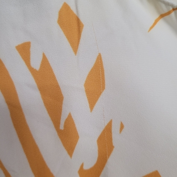 Bishop + Young Orange And White Riviera Print Flowy Tunic Dress - Picture 8 of 10